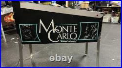 1987 Monte Carlo Pinball Machine Professional Techs Gambling Roulette