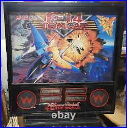 1987 WILLIAMS F-14 TOMCAT PINBALL MACHINE PIN BALL Coin Op