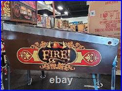 1987 Williams Fire! Fire Pinball Machine Professional Techs Great Shape Leds