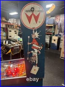 1988 Jokerz Jokerz! Pinball Machine Leds Plays Great 9 Drop Targets Cards