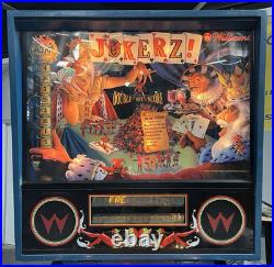 1988 Jokerz Pinball Machine Jokerz! 9 Drop Targets Cards Plays Great Jokers