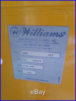 1988 Williams Taxi Pinball Machine