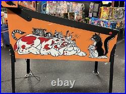 1989 Bad Cats Pinball Machine Leds Profesional Techs Leds Tons Of Extras Badcats