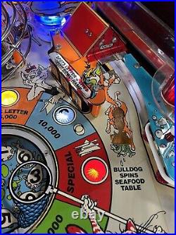 1989 Bad Cats Pinball Machine Leds Profesional Techs Leds Tons Of Extras Badcats