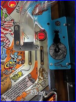 1989 Bad Cats Pinball Machine Leds Profesional Techs Leds Tons Of Extras Badcats