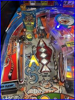 1989 Bad Cats Pinball Machine Leds Profesional Techs Leds Tons Of Extras Badcats