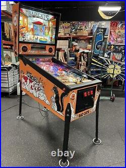 1989 Bad Cats Pinball Machine Leds Profesional Techs Leds Tons Of Extras Badcats