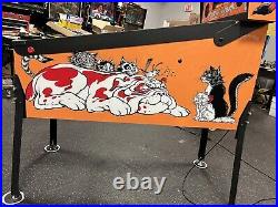 1989 Bad Cats Pinball Machine Leds Profesional Techs Leds Tons Of Extras Badcats