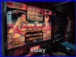 1989 Data East Monday Night Football Pinball Machine Great Shape