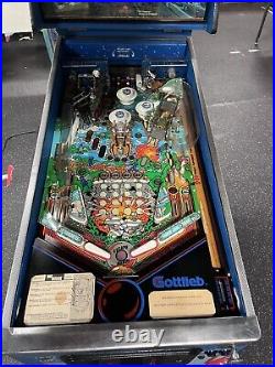 1989 Gottlieb Big House Pinball Machine Professional Techs Full Leds Rare Game