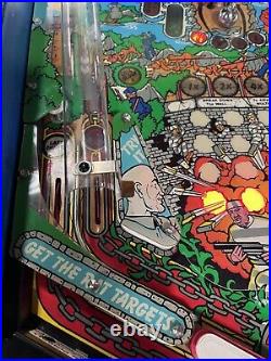 1989 Gottlieb Big House Pinball Machine Professional Techs Full Leds Rare Game