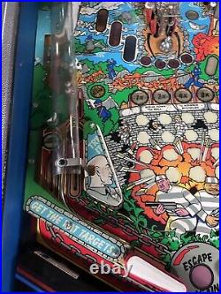 1989 Gottlieb Big House Pinball Machine Professional Techs Full Leds Rare Game