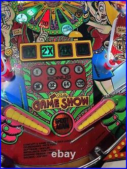 1990 Bally Game Show Pinball Machine Leds Professional Techs Classic Fun Theme