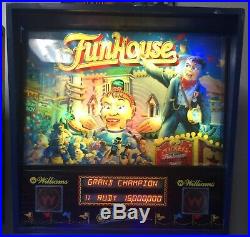 1990 Funhouse Pinball Machine Talking Head Leds Pat Lawlor Nice