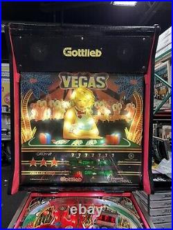 1990 Gottlieb Vegas Pinball Machine Leds Professional Techs Slots Gambling