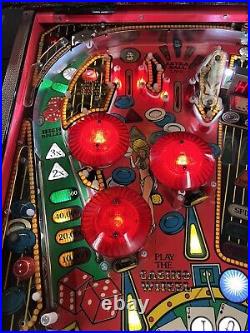 1990 Gottlieb Vegas Pinball Machine Leds Professional Techs Slots Gambling