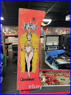 1990 Gottlieb Vegas Pinball Machine Leds Professional Techs Slots Gambling