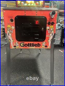 1990 Gottlieb Vegas Pinball Machine Leds Professional Techs Slots Gambling