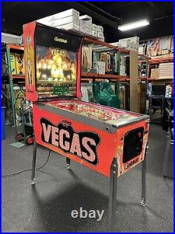 1990 Gottlieb Vegas Pinball Machine Leds Professional Techs Slots Gambling