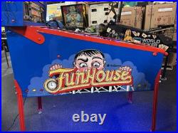 1990 Restored Stunning Funhouse Pinball Machine New Playfield New Decals 1990 Restored Stunning Funhouse Pinball Machine New Playfield New Decals