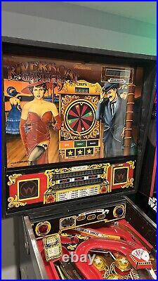 1990 Riverboat Gambler Pinball Machine Great Condition