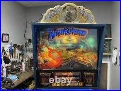 1990 Whirlwind Pat Lawlor Pinball Machine Leds Plays Great