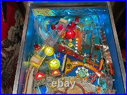 1990 Whirlwind Pat Lawlor Pinball Machine Leds Plays Great