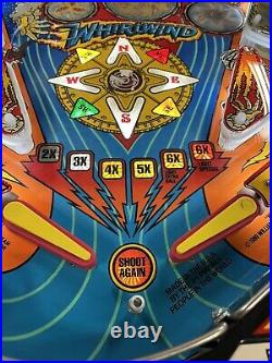 1990 Whirlwind Pinball Machine Leds Professional Techs Leds Pat Lawlor Wind