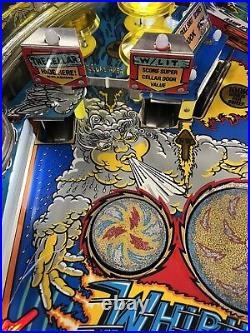 1990 Whirlwind Pinball Machine Leds Professional Techs Leds Pat Lawlor Wind