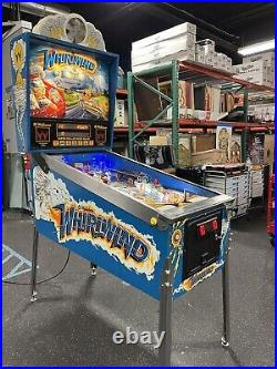 1990 Whirlwind Pinball Machine Leds Professional Techs Leds Pat Lawlor Wind