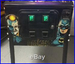 1991 Batman Data East Pinball Machne Leds Plays Great