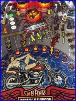 1991 Harley Davidson Pinball Machine Professional Techs Full Leds Plays Great