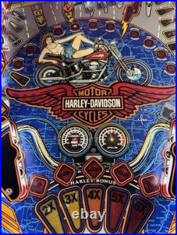 1991 Harley Davidson Pinball Machine Professional Techs Full Leds Plays Great
