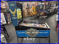 1991 Harley Davidson Pinball Machine Professional Techs Full Leds Plays Great