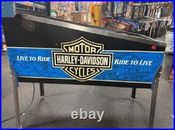 1991 Harley Davidson Pinball Machine Professional Techs Full Leds Plays Great