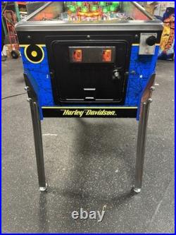 1991 Harley Davidson Pinball Machine Professional Techs Full Leds Plays Great