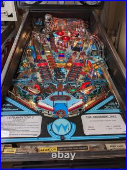 1991 Williams Terminator 2 Pinball Machine Will ship to you at my cost