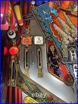 1992 Addams Family Pinball Machine Pat Lawlor Prof Techs Plays Great Leds