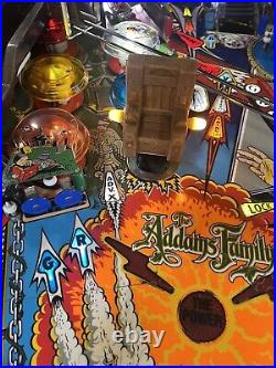 1992 Addams Family Pinball Machine Pat Lawlor Prof Techs Plays Great Leds