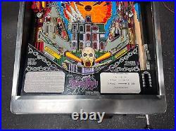 1992 Addams Family Pinball Machine Pat Lawlor Prof Techs Plays Great Leds