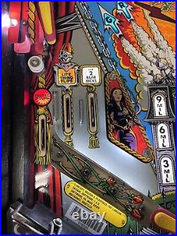 1992 Addams Family Pinball Machine Pat Lawlor Prof Techs Plays Great Leds