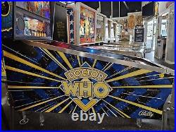 1992 Doctor Who Pinball Machine Prof Techs Leds Works Great Dr Who