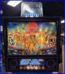 1992 Doctor Who Pinball Machine Professional Techs Plays Great Leds