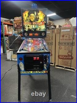 1992 Lethal Weapon 3 Pinball Machine Leds Plays Pesce Glover Gibson