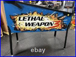 1992 Lethal Weapon 3 Pinball Machine Leds Plays Pesce Glover Gibson