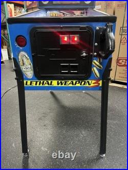 1992 Lethal Weapon 3 Pinball Machine Leds Plays Pesce Glover Gibson