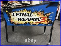 1992 Lethal Weapon 3 Pinball Machine Leds Plays Pesce Glover Gibson