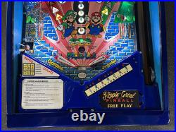 1992 Super Mario Bros Pinball Machine Leds Professional Techs Brothers Luigi