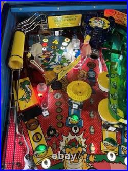 1992 Super Mario Bros Pinball Machine Leds Professional Techs Brothers Luigi