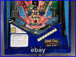 1992 Super Mario Bros Pinball Machine Leds Professional Techs Brothers Luigi